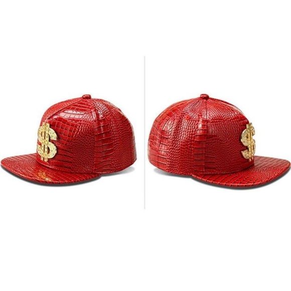 Hip Hop Hat for Men Dollar Flat-Brimmed Hip Hop Hat, Adjustable, Men Hats - Picture 3 of 4